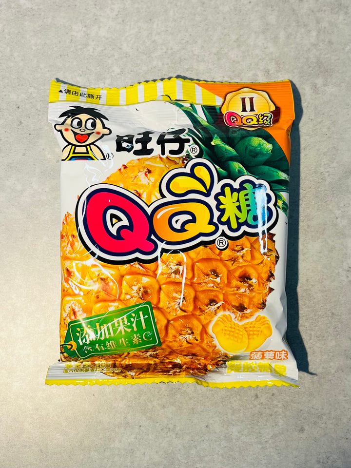 旺仔QQ糖菠萝味70g WZ QQ Gummy Pineapple Candy