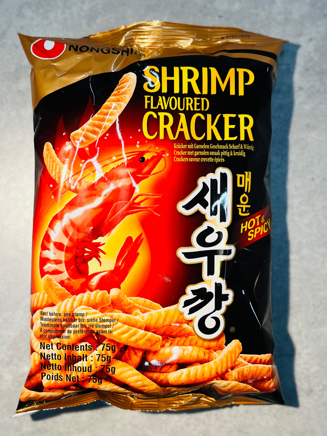 NongShim Shrimp Flavoured Cracker 75g
