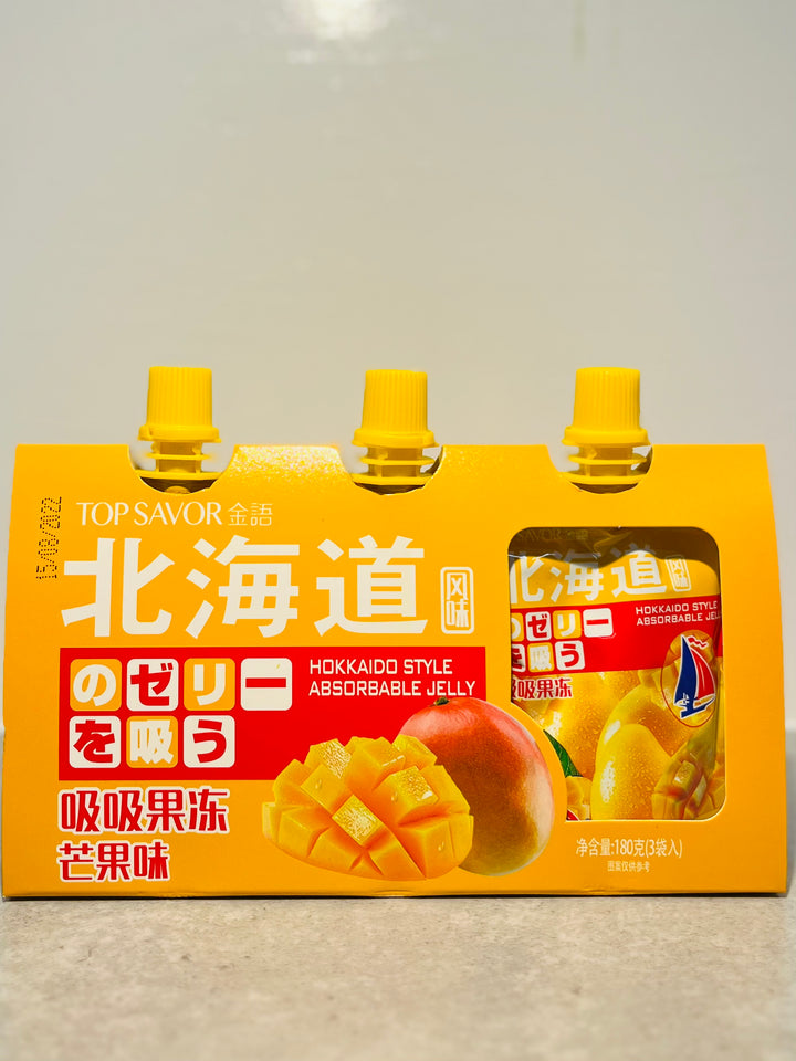 金语北海道吸吸果冻芒果味180g Topsavor Mango Jelly