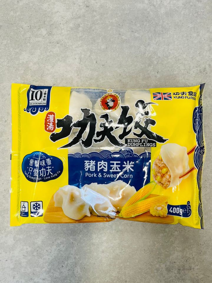 功夫猪肉玉米水饺400g Kungfu  Pork & Sweet Corn Dumplings