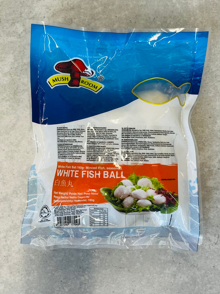 蘑菇白鱼丸160g Mushroom White Fish Ball