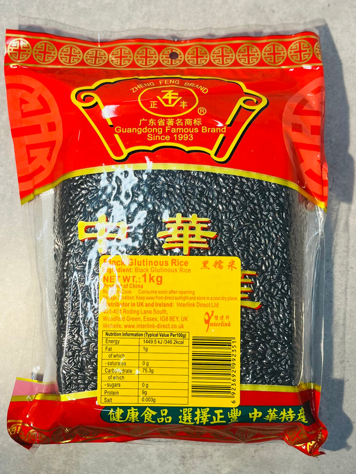 正丰黑糯米1kg ZF Black Glutinous Rice