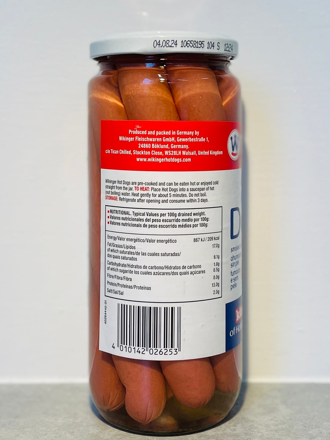 Wikinger Hot Dogs 8 Pics 550g 灌装热狗