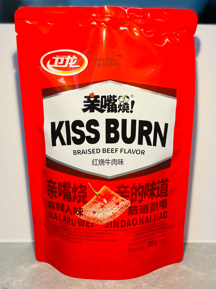 卫龙亲嘴烧红烧牛肉味250g WL Gluten Snacks Braised Beef