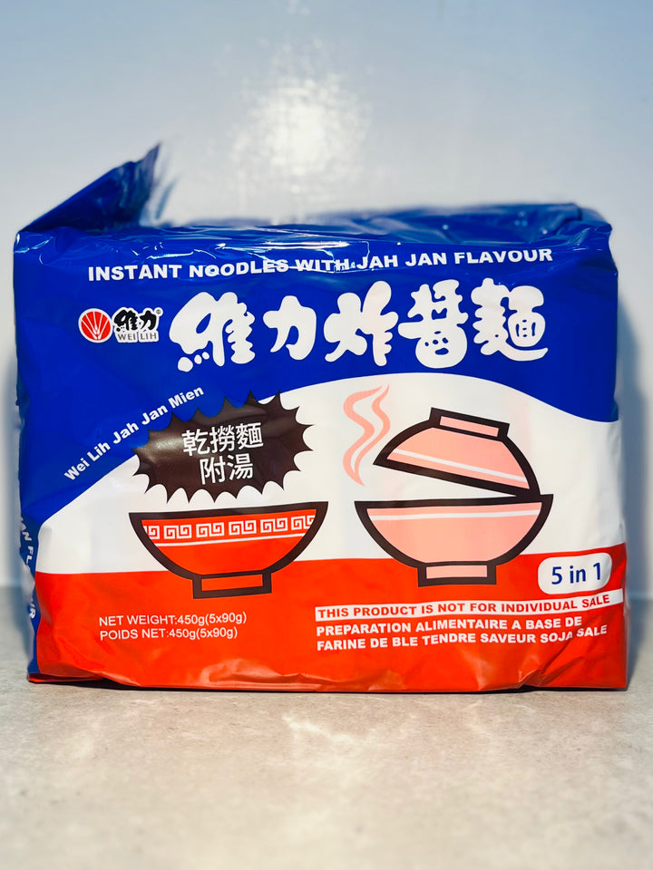 维力炸酱面5pcks WL Instang Noodle JAH JAN Men