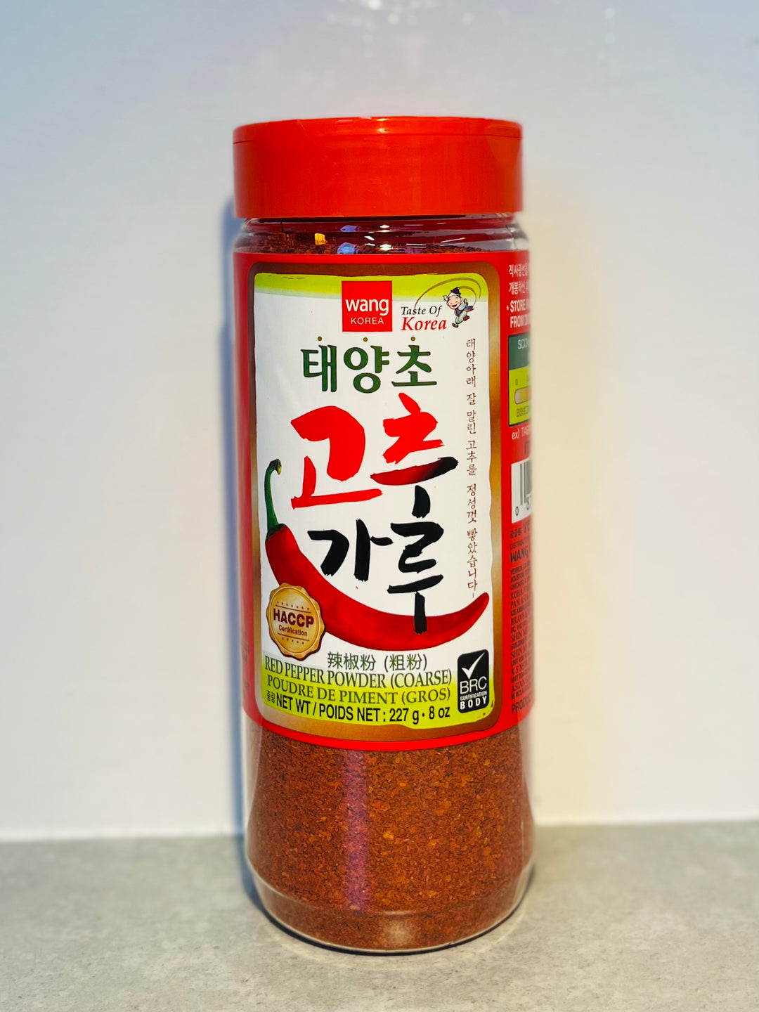 Gochugaru - Korean Sun Dried Red Chili Pepper Flakes Coarse Ground- 8oz