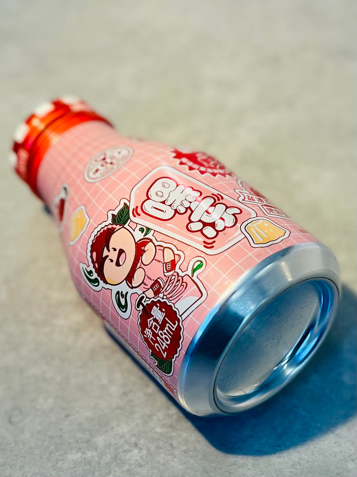 汉口二厂果冻汽水荔枝味248ml HKEC Juice Soda With Jelly Lychee
