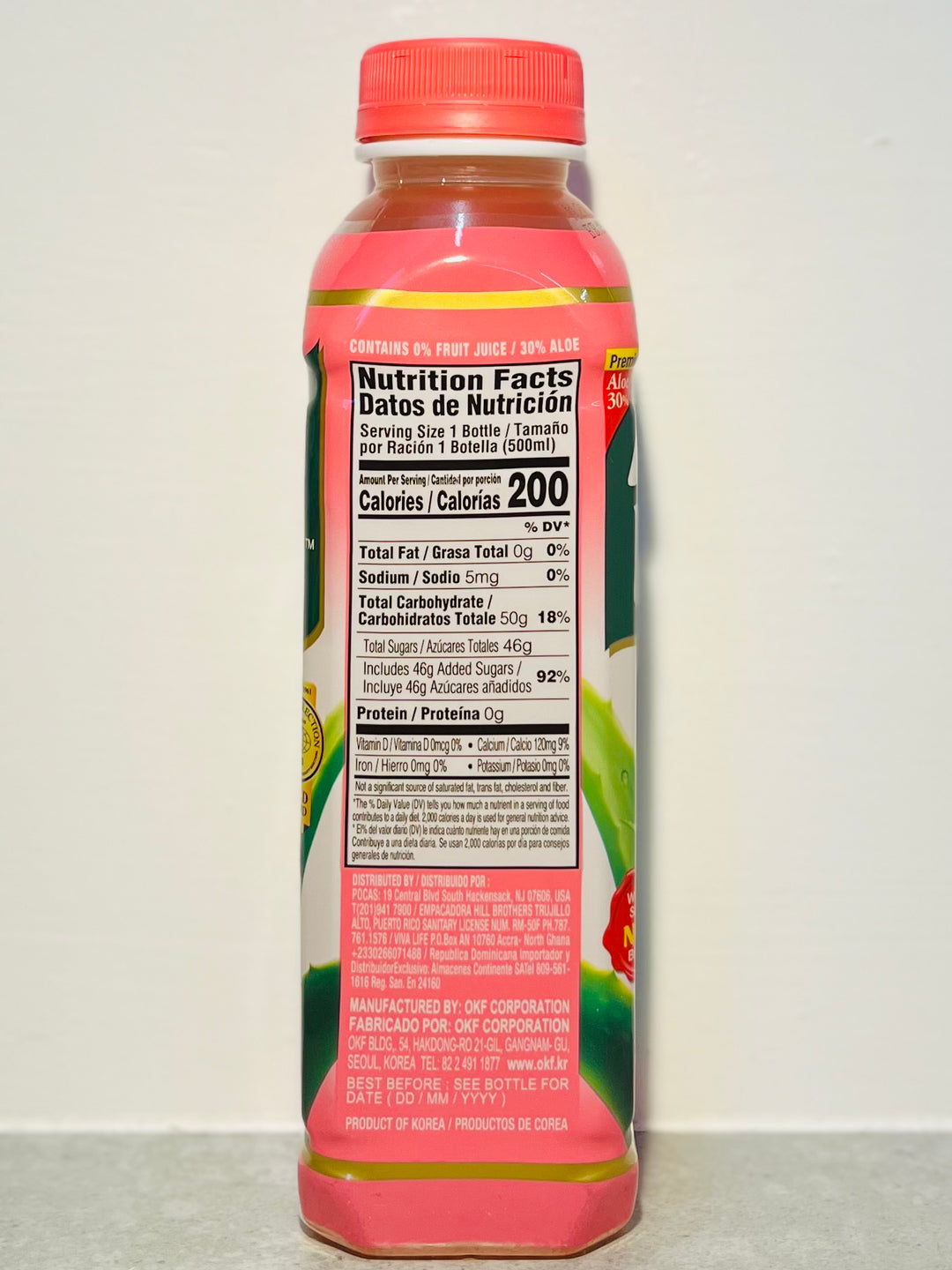 OKF Aloe Vera King Peach 500ml