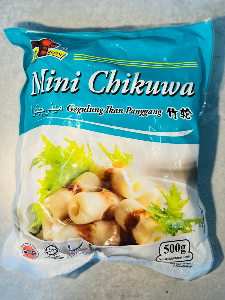 蘑菇牌竹鱼烧500g Mushroom Mini Shikuwa