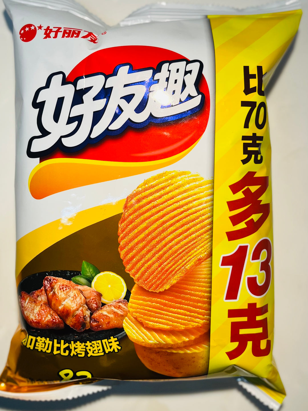 好丽友好友趣加勒比烤翅味83g Orion Potato Chips Grilled Wing
