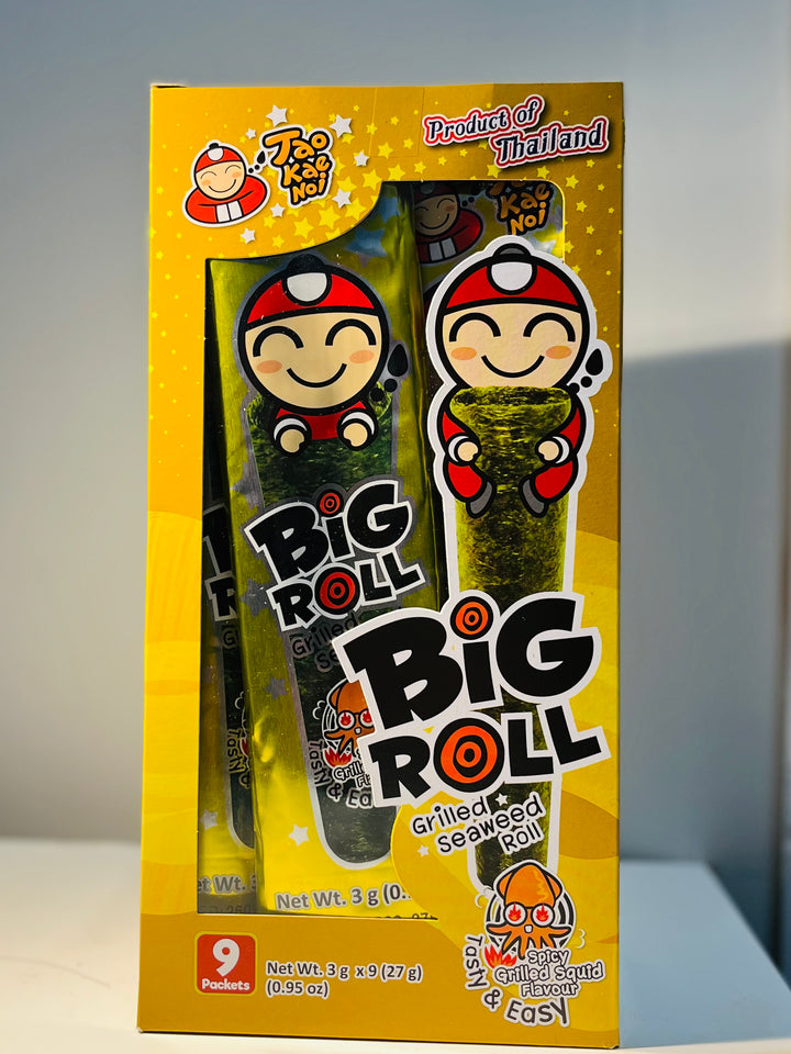 小老板海苔烤鱿鱼味27g Taokaenoi Big Roll Grilled Squid