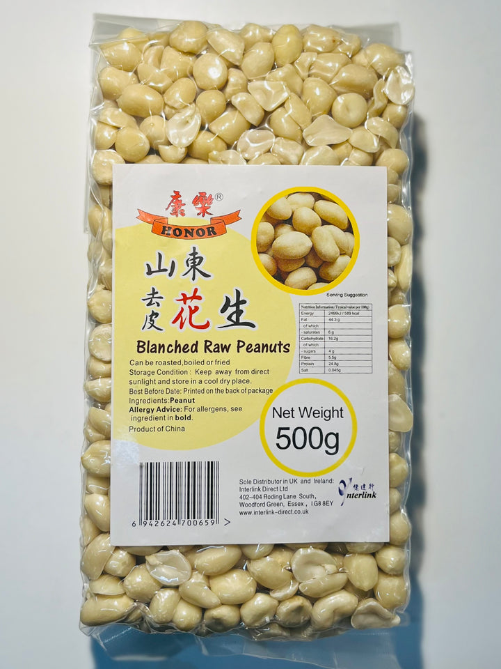 康乐山东去皮花生500g Honor Blanched Raw Peanuts