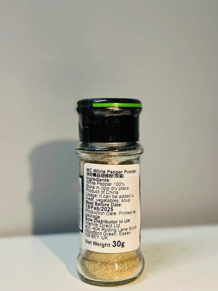味好美白胡椒粉30g MC White pepper Powder (Bottle)