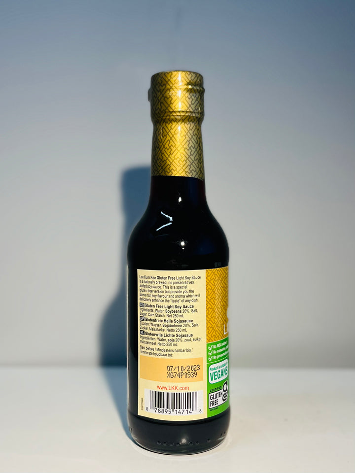 李锦记无麸质鲜味生抽 250ml LEE KUM KEE Gluten Free Light Soy Sauce
