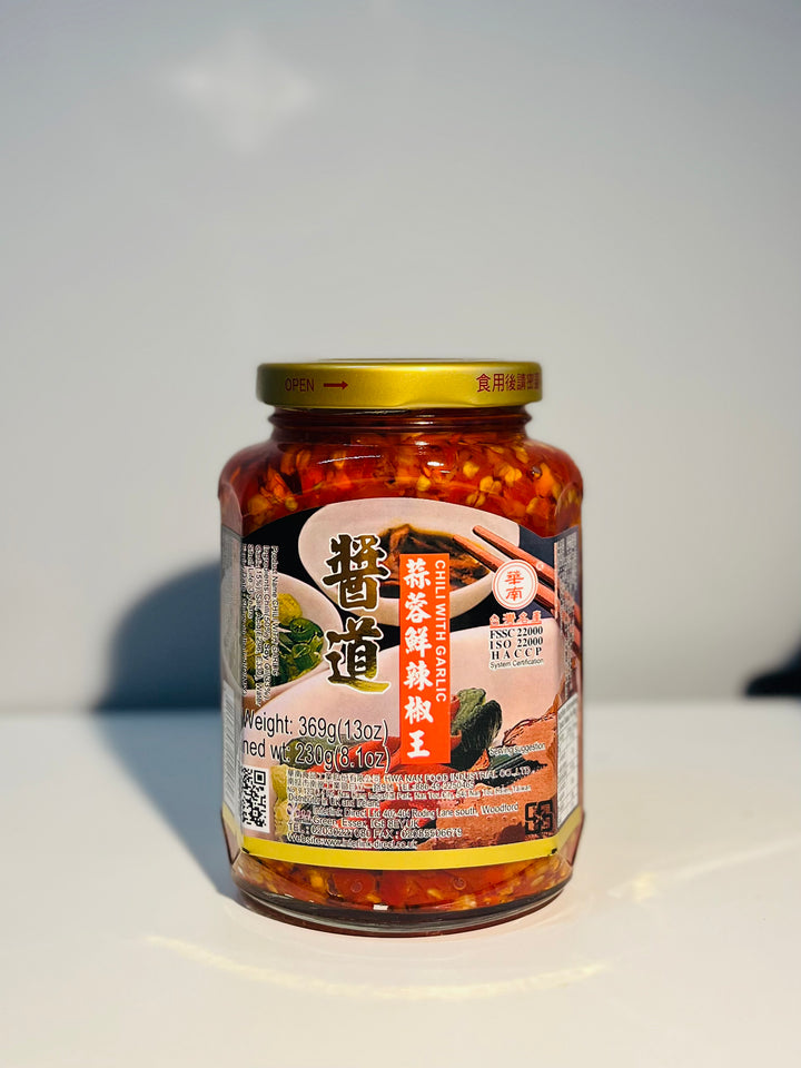 华南酱道蒜蓉鲜辣椒王369g HUANAN Chilli With Garlic