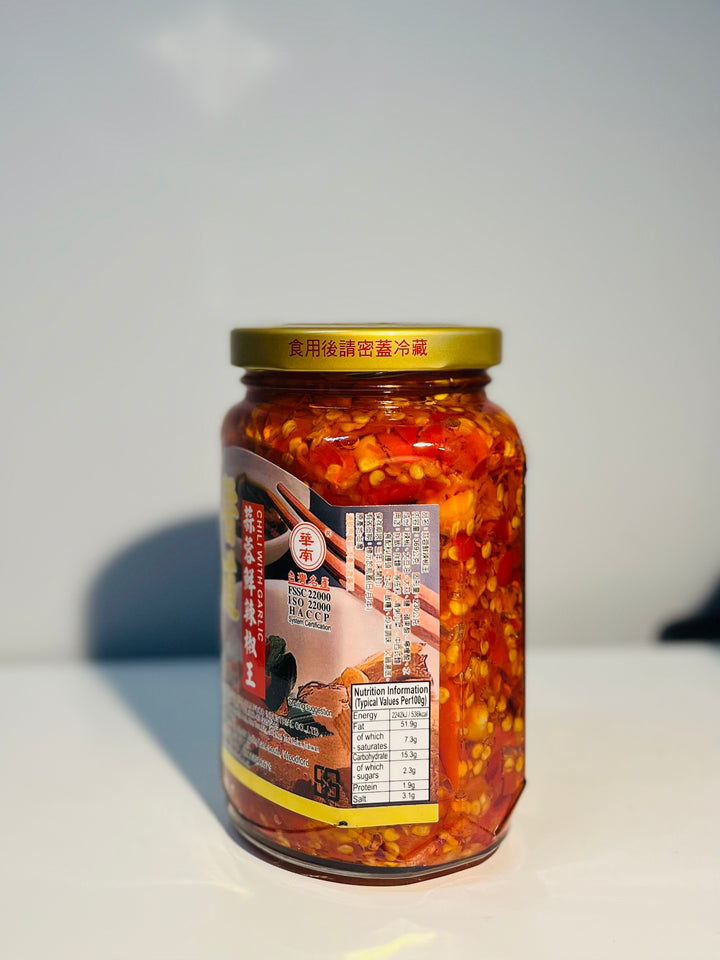 华南酱道蒜蓉鲜辣椒王369g HUANAN Chilli With Garlic