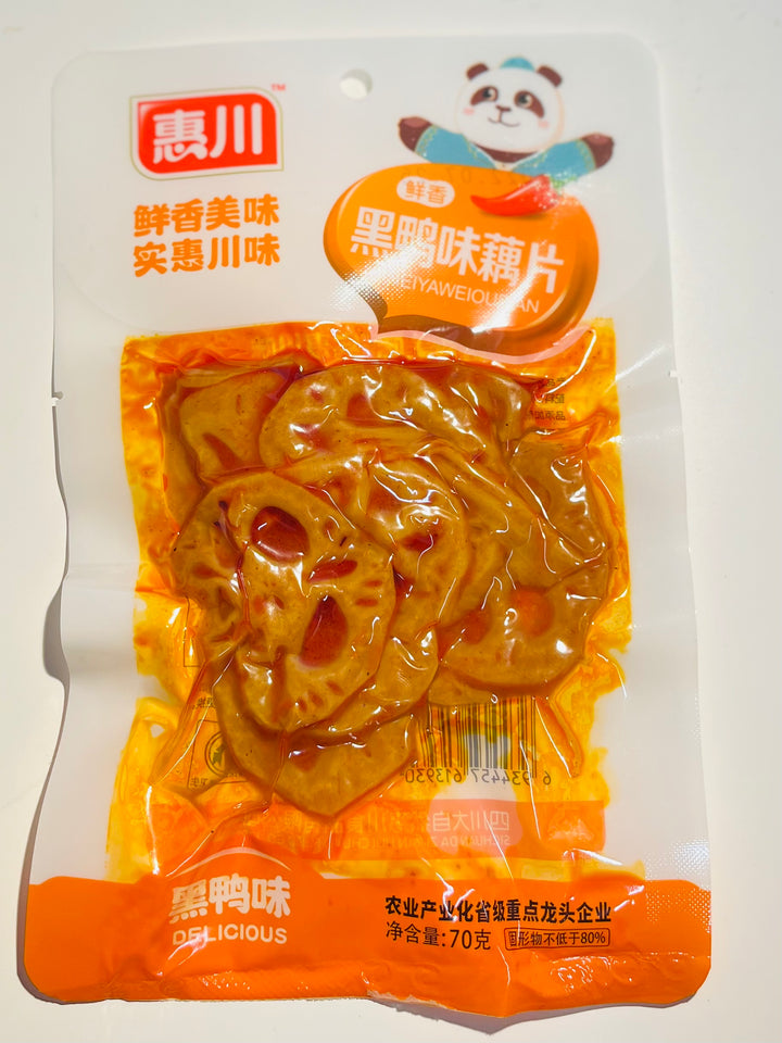 惠川黑鸭味藕片70g HC Spicy Lotus Root Slices