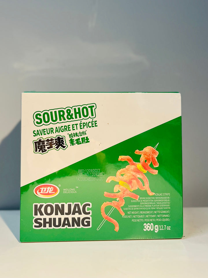 卫龙魔芋爽酸辣泡椒360g WL Konjac Strips Hot and Sour