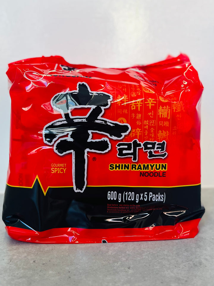 Nongshim Shin Ramen Hot & Spicy 农心辛拉面5pck 600g