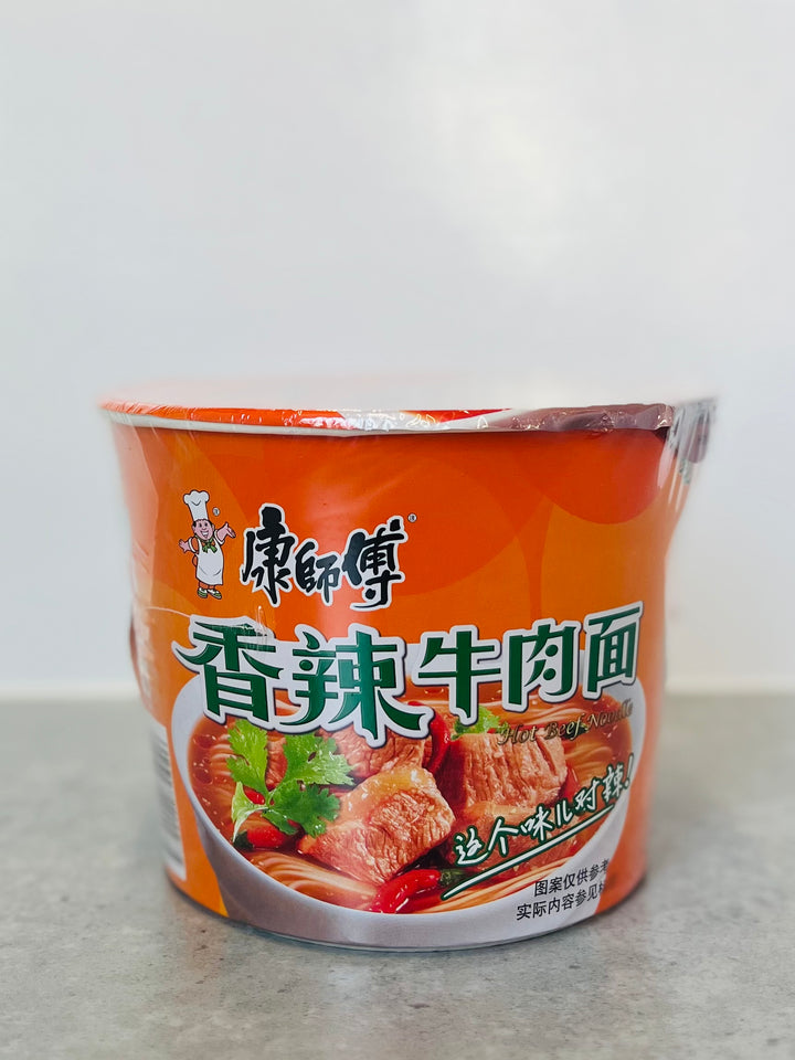 康师傅香辣牛肉桶面108g MK Instant Noodles Spicy Beef