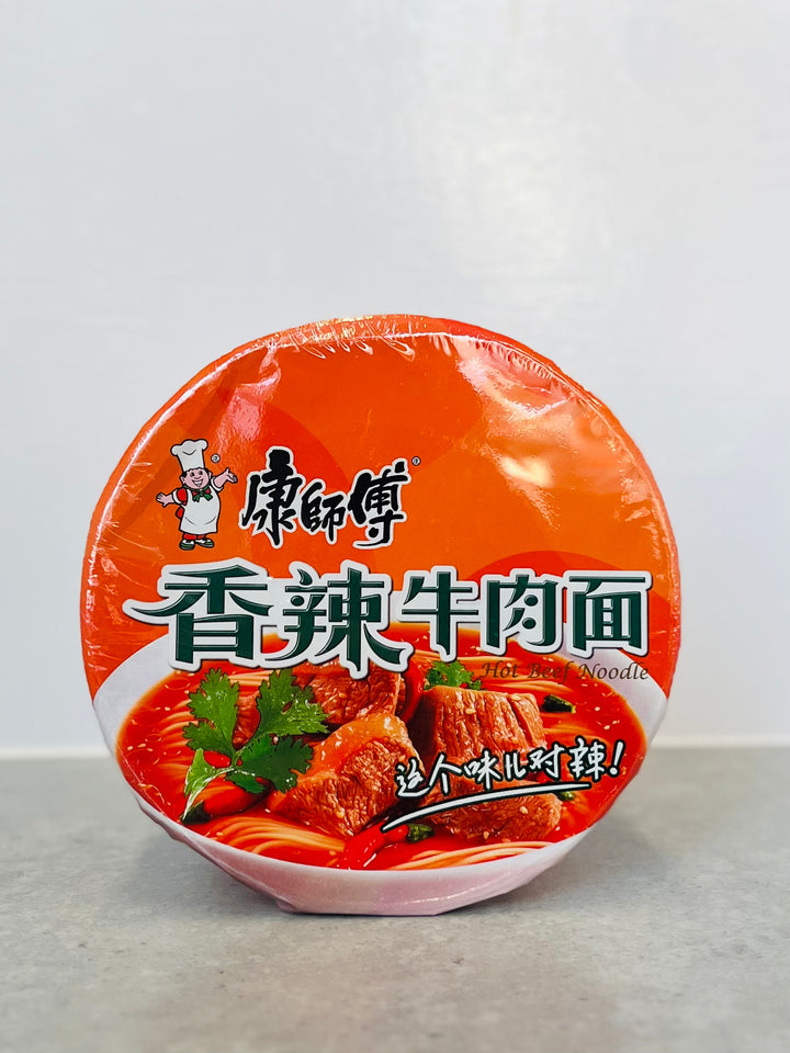 康师傅香辣牛肉桶面108g MK Instant Noodles Spicy Beef