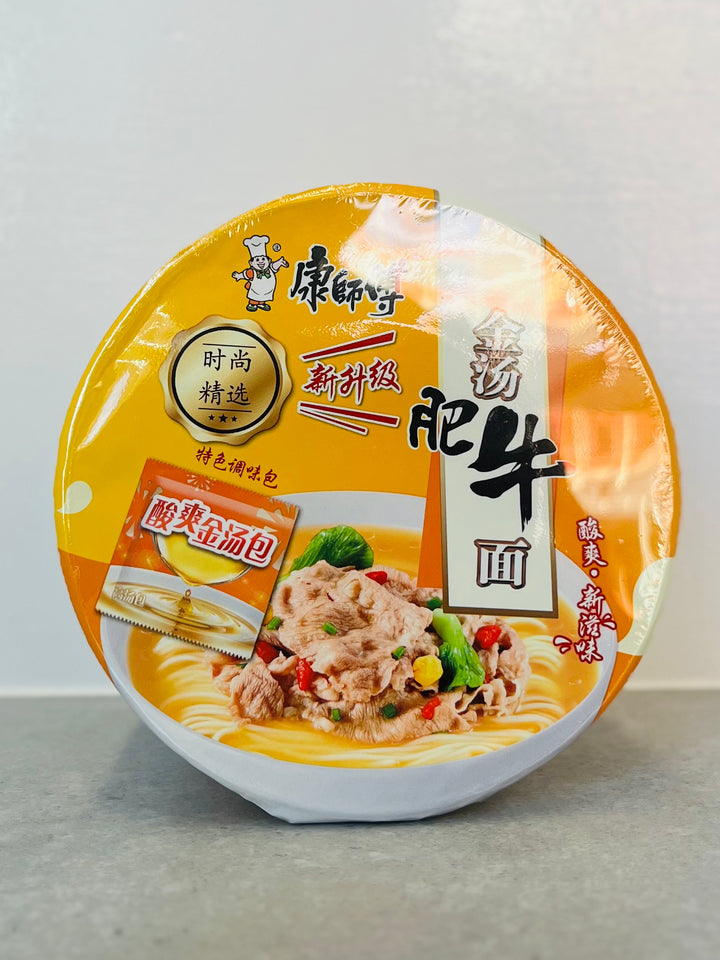 康师傅金汤肥牛桶面127g MK Golden Stock Beef Noodle