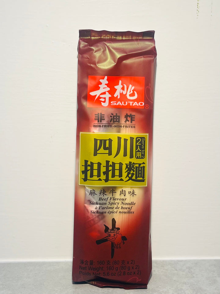 寿桃辣牛肉四川担担面160g ST Sichuan Spicy Beef Noodle