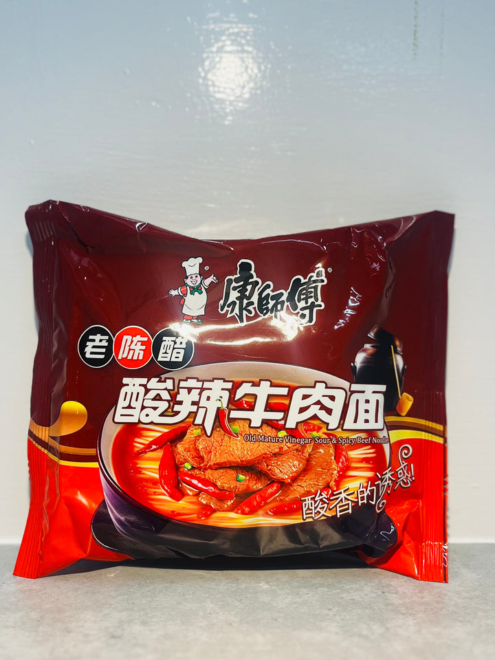 康师傅酸辣牛肉面110g MK Vinergar sour&Spicy Beef Noodle