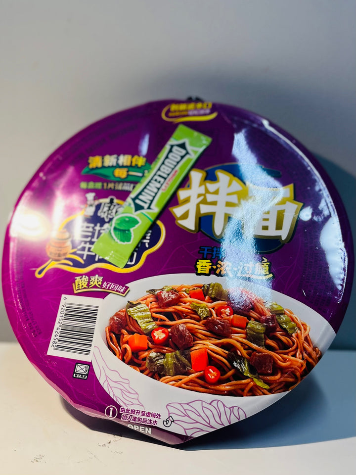 康师傅老坛酸菜牛肉干拌面156g MK Instant Noodle Pickled Beef Flavour
