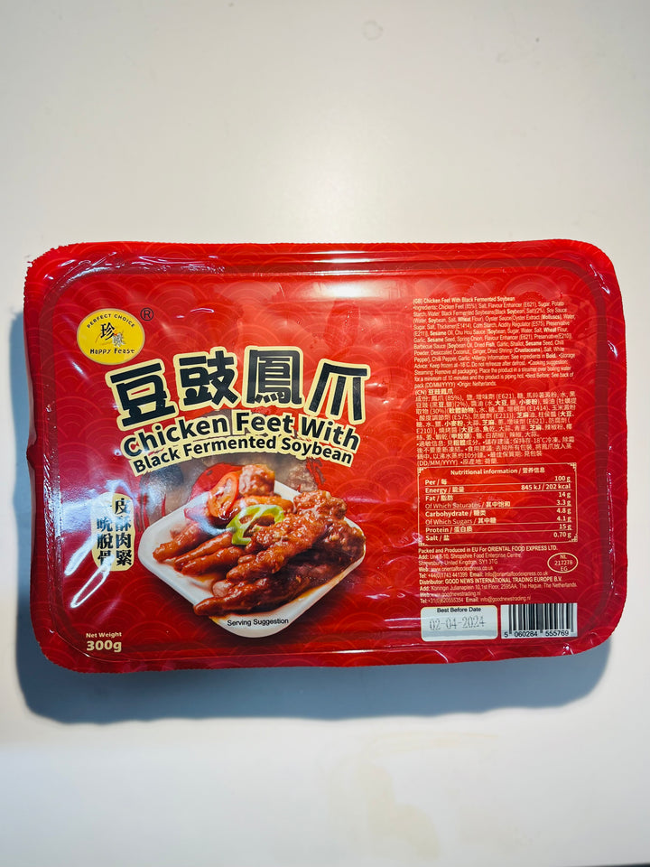 珍味豆豉凤爪300g Happy Feast Chicken Feet Black Been