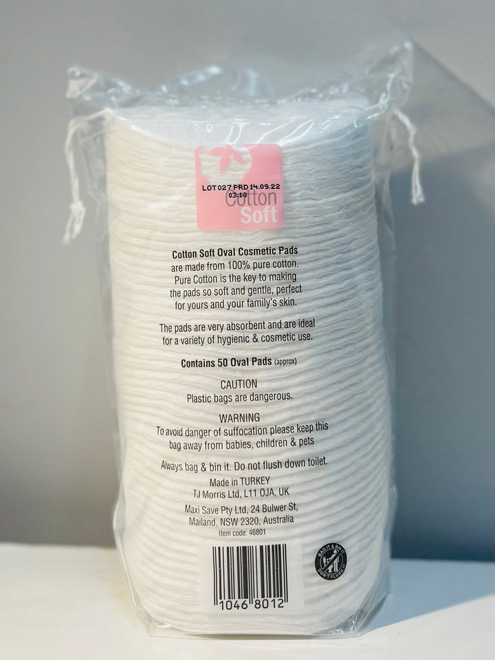 Cotton Soft Cotton Wool Oval pads 50pics 卸妆棉 大