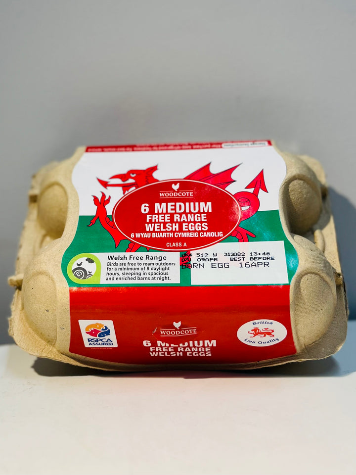 6 Medium Free Range Eggs 鸡蛋6个, Class A