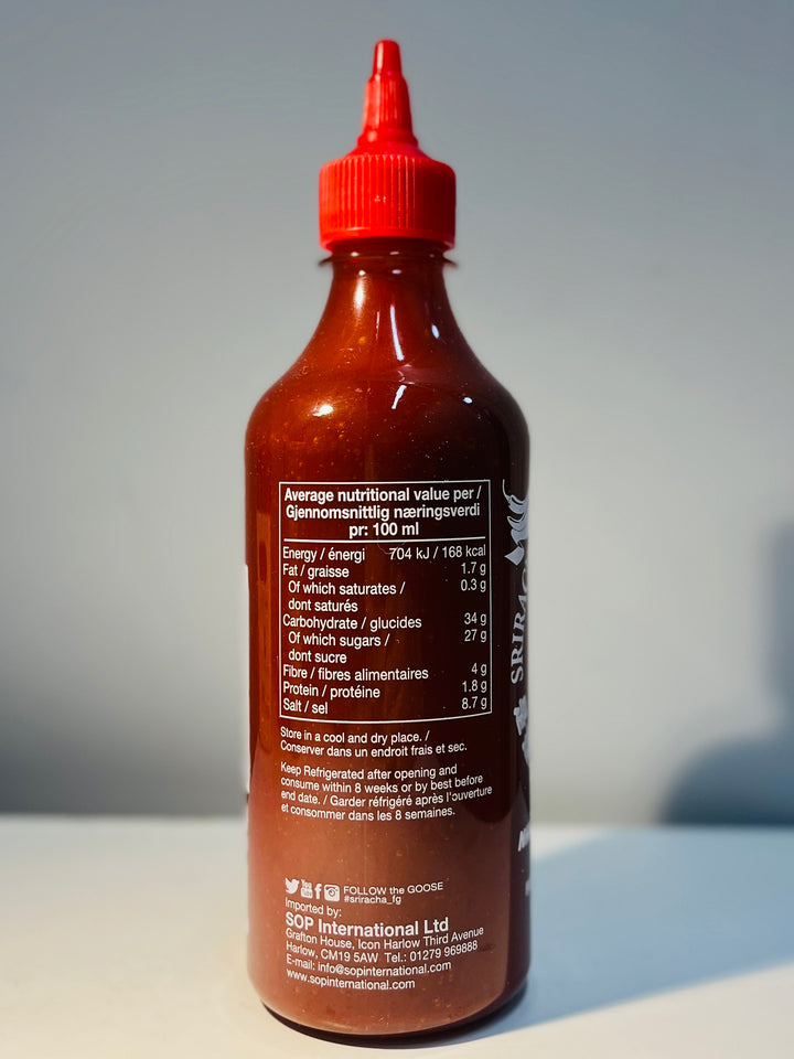 飞鹅牌是拉差甜辣酱加辣525g FG Sriracha Hot Chilli Sauce Super hot