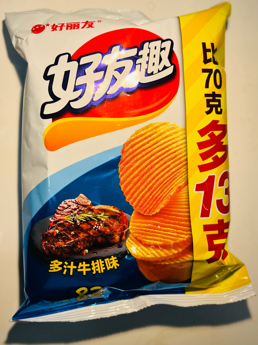 好丽友好友趣牛排味83g Orion Potato Chips Steak Flavour
