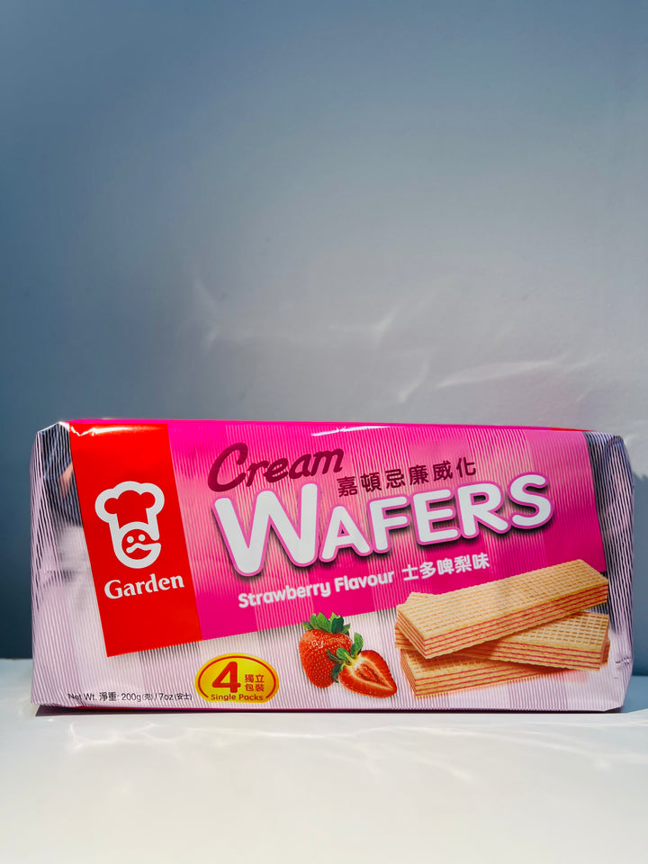 嘉顿威化饼草莓味200g Garden Cream Wafers Strawberry Flavour
