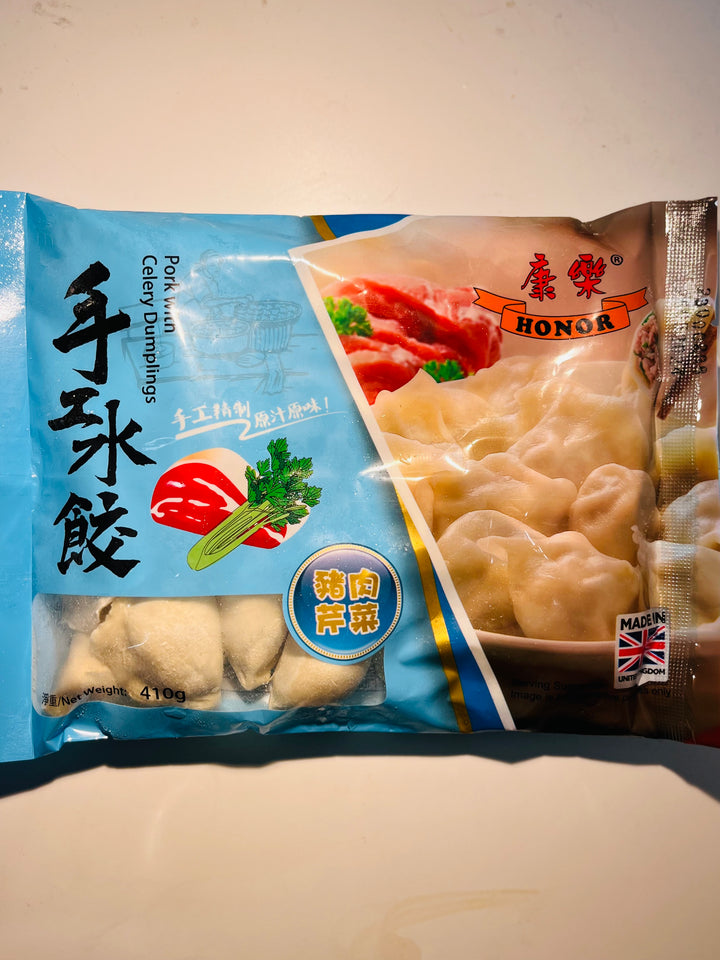康乐水饺猪肉芹菜410g Honor Pork With Celery Dumplings