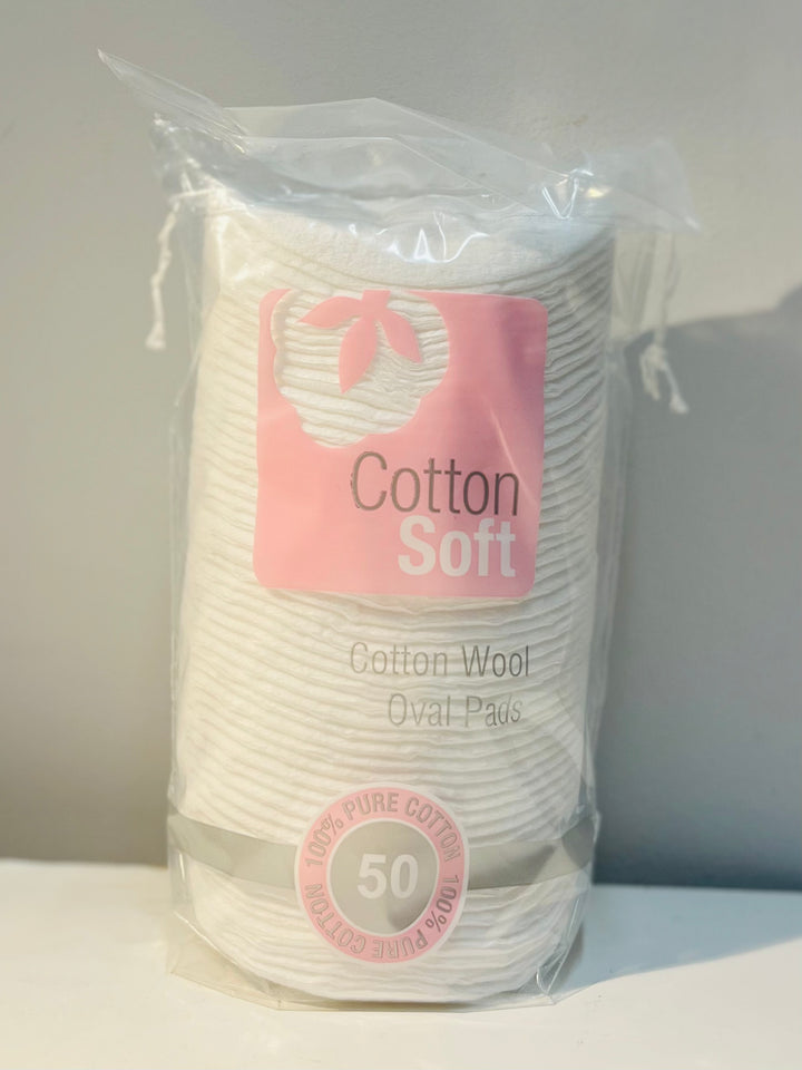 Cotton Soft Cotton Wool Oval pads 50pics 卸妆棉 大