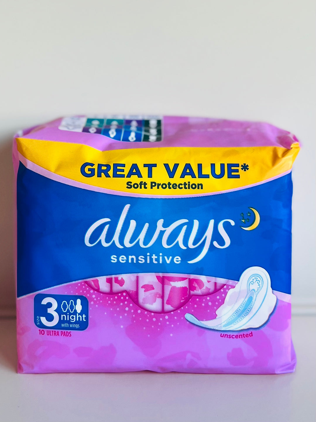 Always Sensitive Sanitary Towl Night with wings 夜用